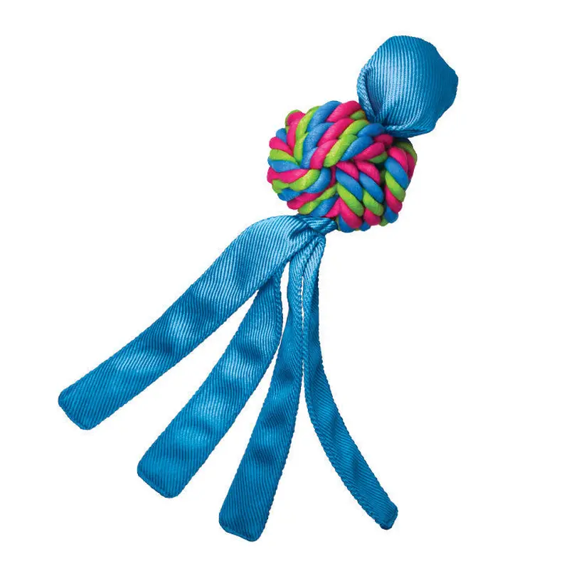 KONG Wubba Weave Twist-Knot Dog Toy Assorted LG
