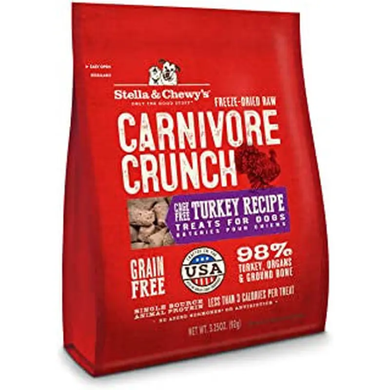 Stella & Chewy's 3.25 oz. Carnivore Crunch For Dogs - Turkey 