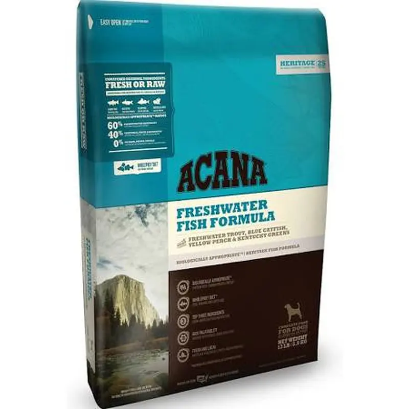 Acana Heritage Freshwater Fish Formula Grain Free Dry Dog Food-4.5-lb-