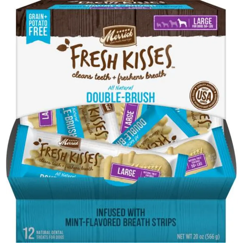 Merrick Fresh Kisses Large Mint 12 Count 