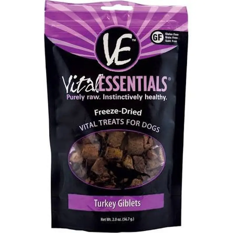 VITAL DOG FREEZE DRIED TREAT TKY GIBS 2OZ