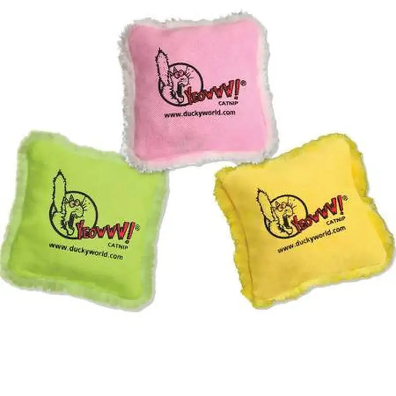 Yeowww Cat Catnip Pillow Green 2.5in !