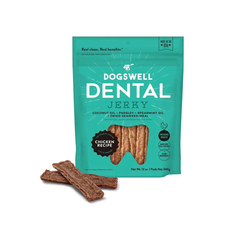 Dogswell Dental Chicken Jerky Treat 12 oz