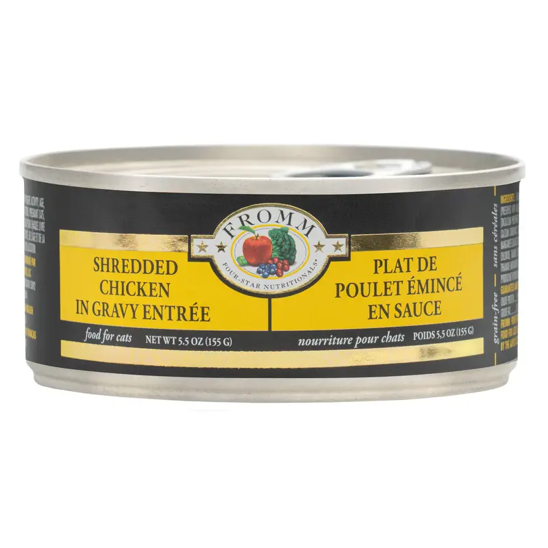 Fromm Shredded Chicken in Gravy Entree Canned Cat Food 5.5 oz