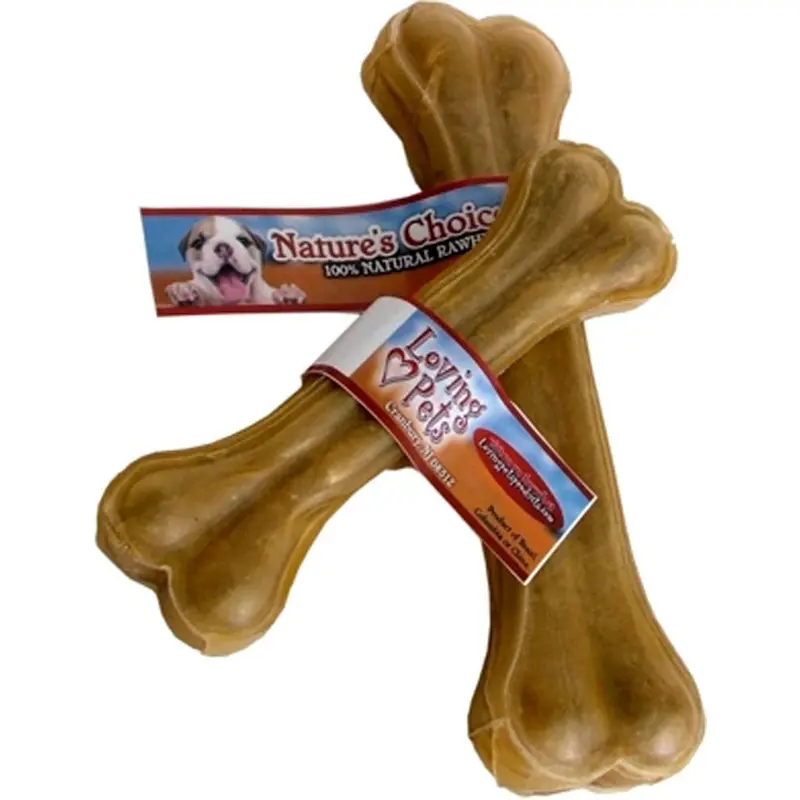 Loving Pets Pressed Rawhide Bone Dog Treat 12in