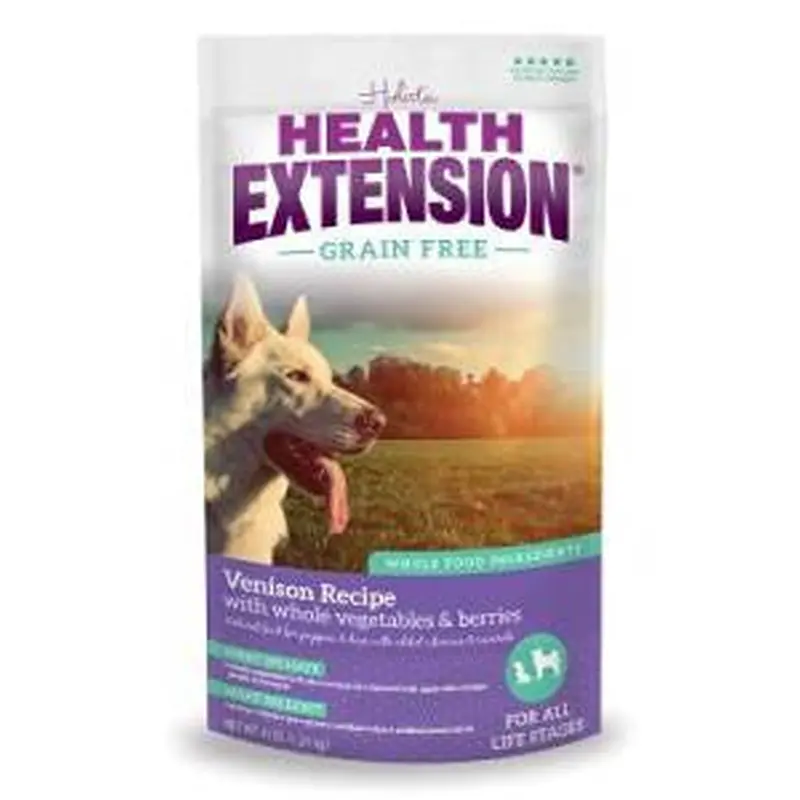 Health Extension Grain Free Venison Recipe Dry Dog Food-10-lb-