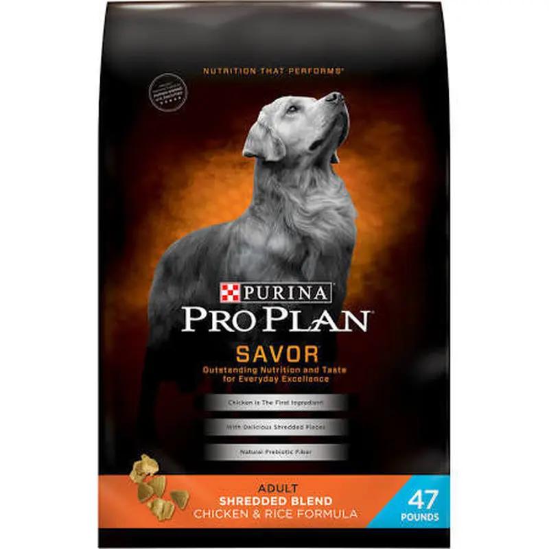 Purina Pro Plan SAVOR Shredded Blend Adult Chicken & Rice Formula 47lb 