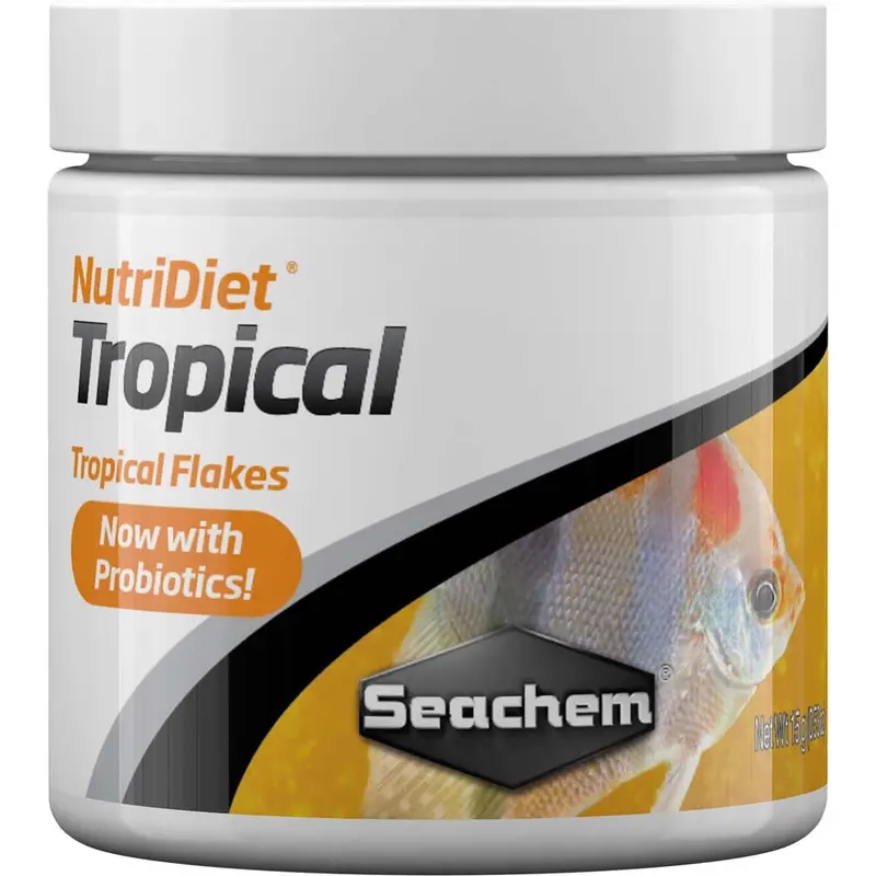 Seachem NutriDiet Tropical Flakes Fish Food 0.5 oz
