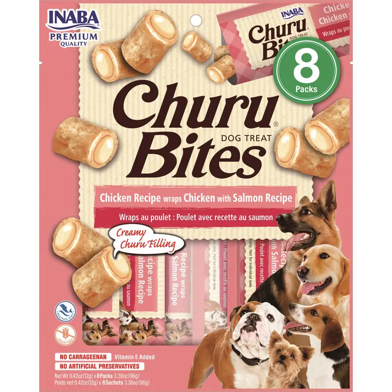 Inaba Churu Chicken Salmon Wrap Dog Treat 6 / 4.2 oz