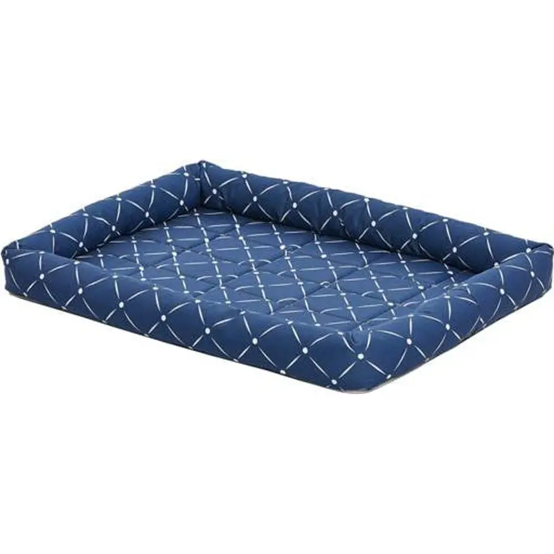 Midwest Quiet Time Ashton Bolster Bed Blue 30" 