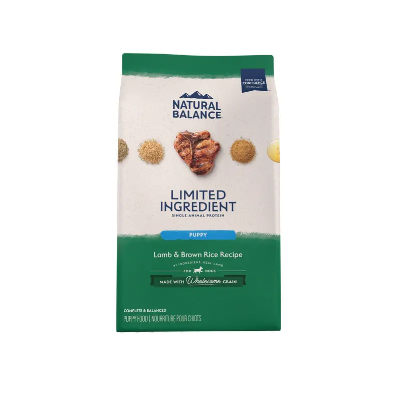 Natural Balance Pet Foods L.I.D. Puppy Dry Dog Food Lamb & Brown Rice 4lb
