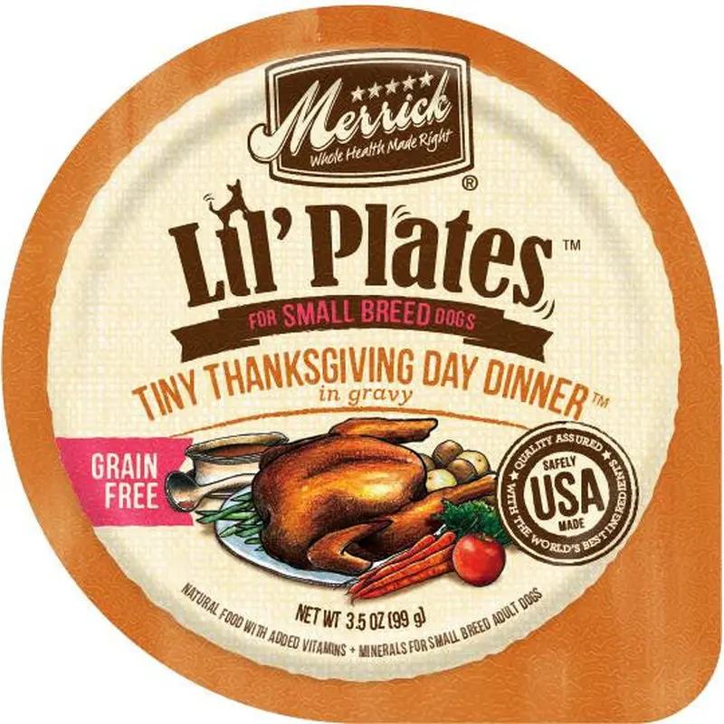 Merrick Lil'Plates Grain Free Tiny Thanksgiving Day Dinner 12/3.5oz 