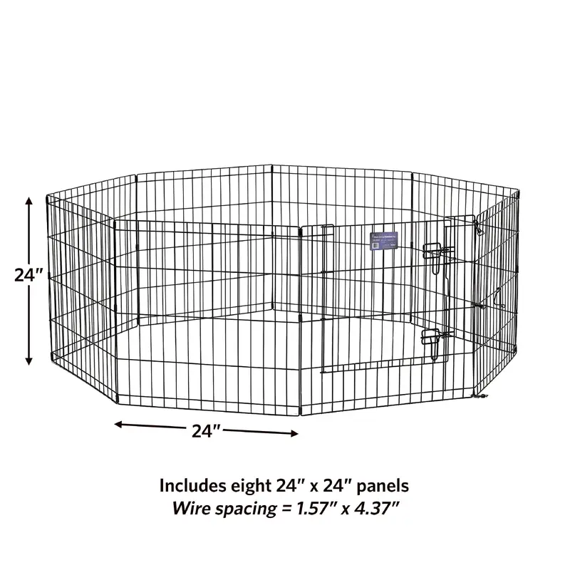 Midwest Contour Exercise Pen Blk 24"