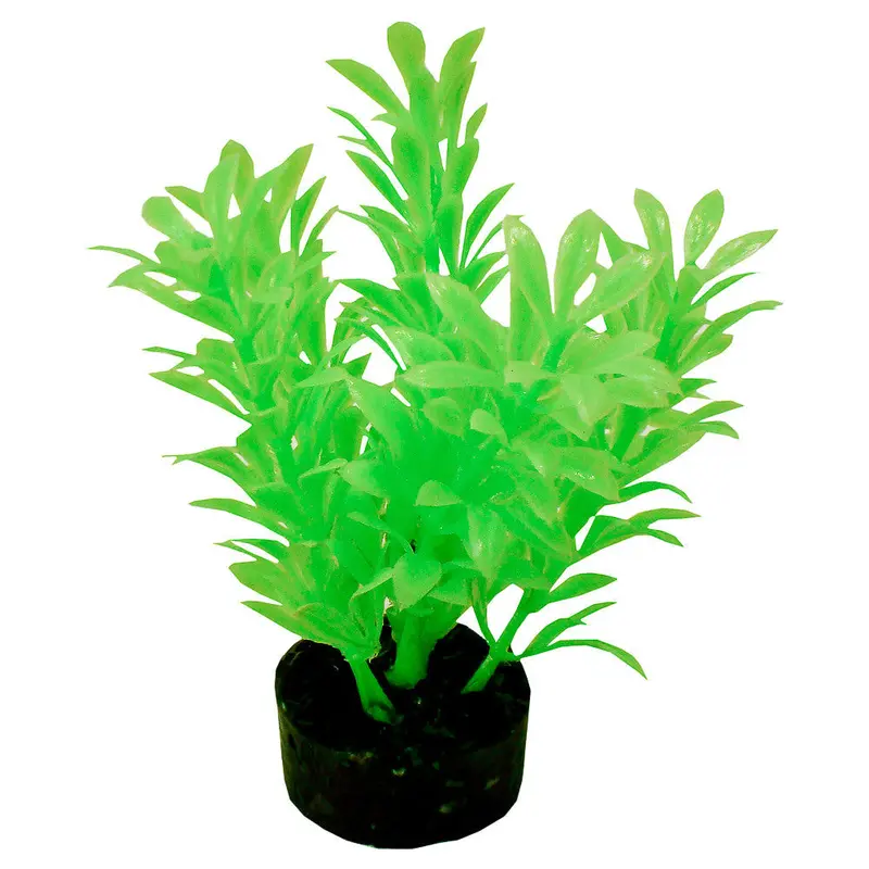 Blue Ribbon ColorBurst Florals Exotic Aquarium Plant Neon Green 4 in