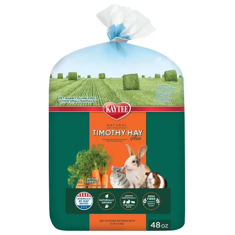 Kaytee Timothy Hay Plus Carrots 48 oz