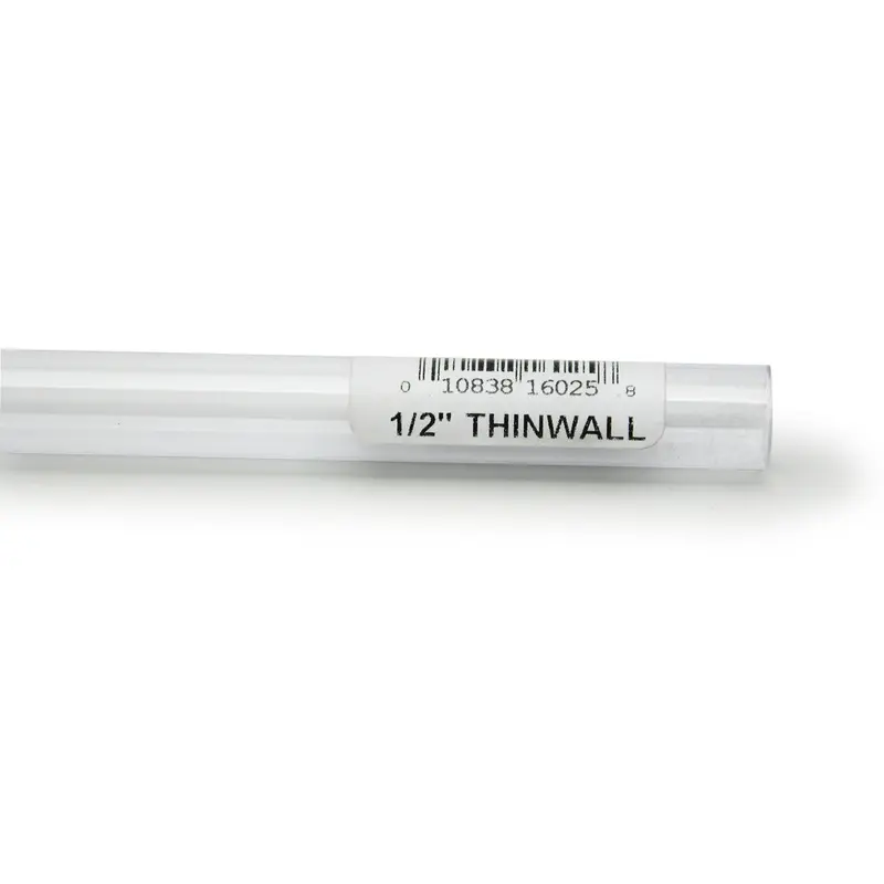 Lees Thinwall Rigid Aquarium Tubing Clear 1/2 in x 36 in