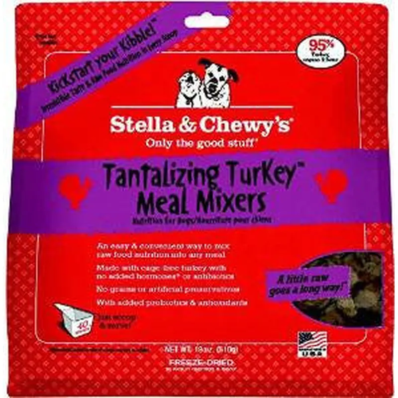 Stella & Chewy's Freeze-Dried Tantalizing Turkey Meal Mixers - 18 oz. 