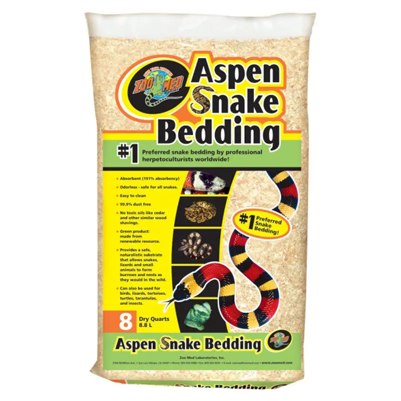 Zoo Med Aspen Snake Bedding Tan 8 qt