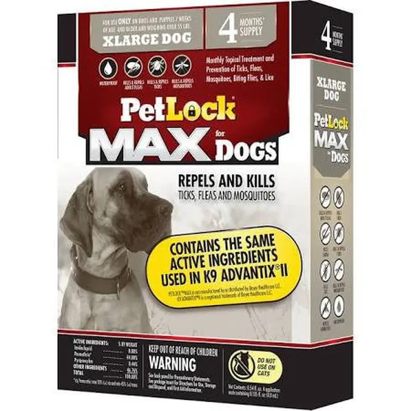PetLock Max XLarge Dog 4ct 