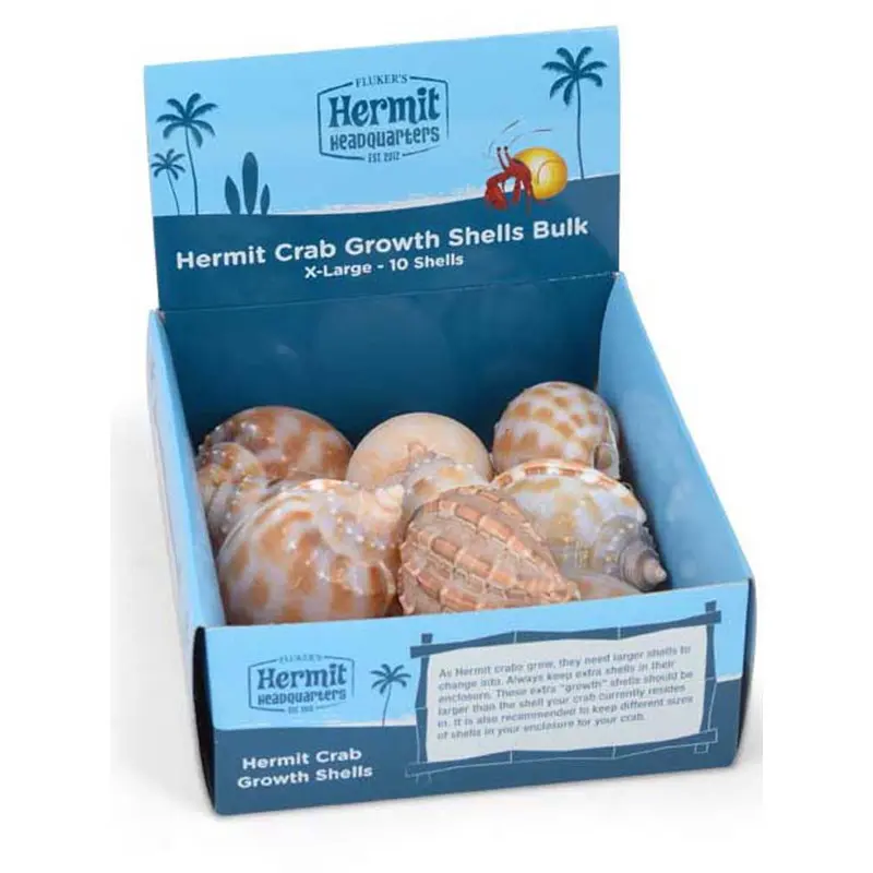 Fluker's Hermit Crab Growth Shells Display Assorted 10pk XL