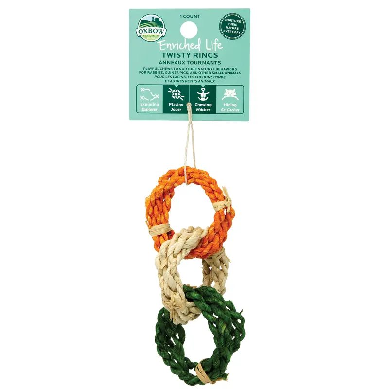Oxbow Animal Health Enriched Life Twisty Rings Small Animal Toy One Size