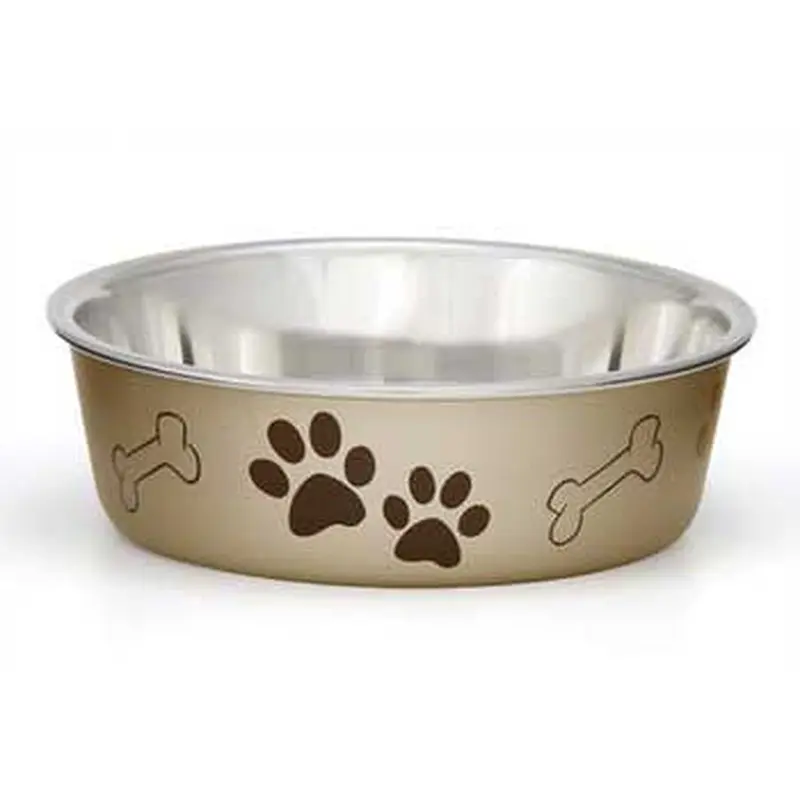 Loving Pets Metallic Bella Bowl Champagne Large 