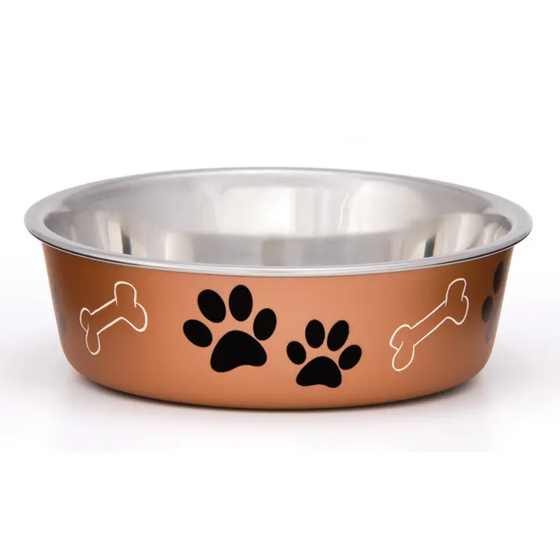 Loving Pets Metallic Dog Bowl Copper SM