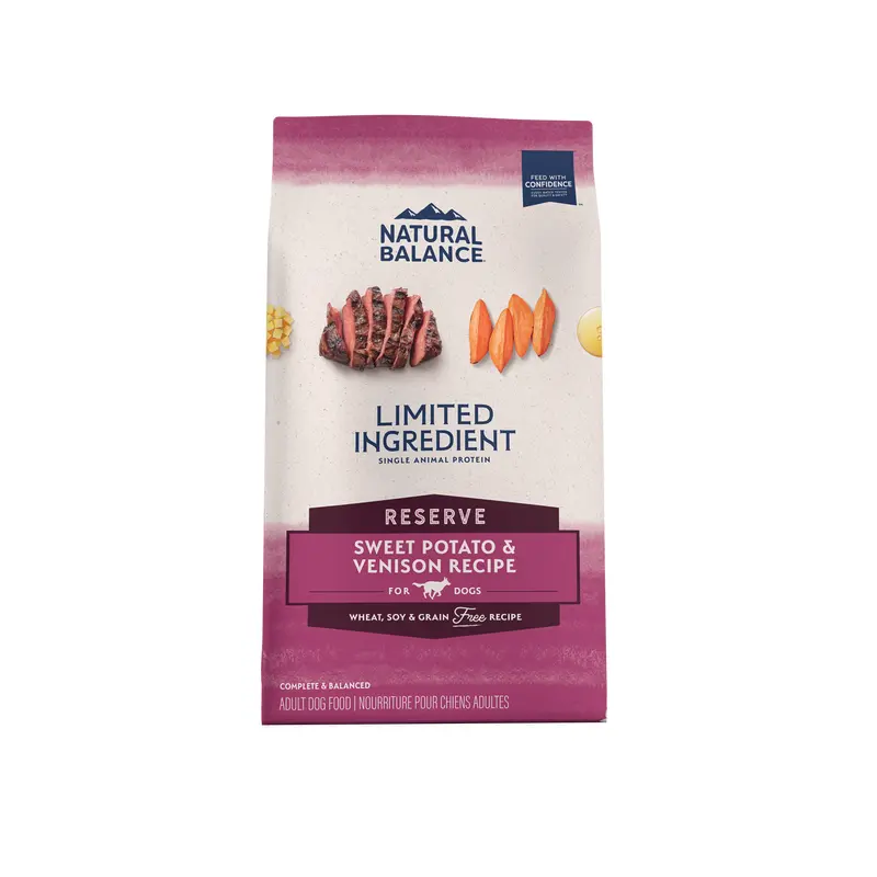Natural Balance Pet Foods L.I.D. Adult Dry Dog Food Sweet Potato & Venison 22lb