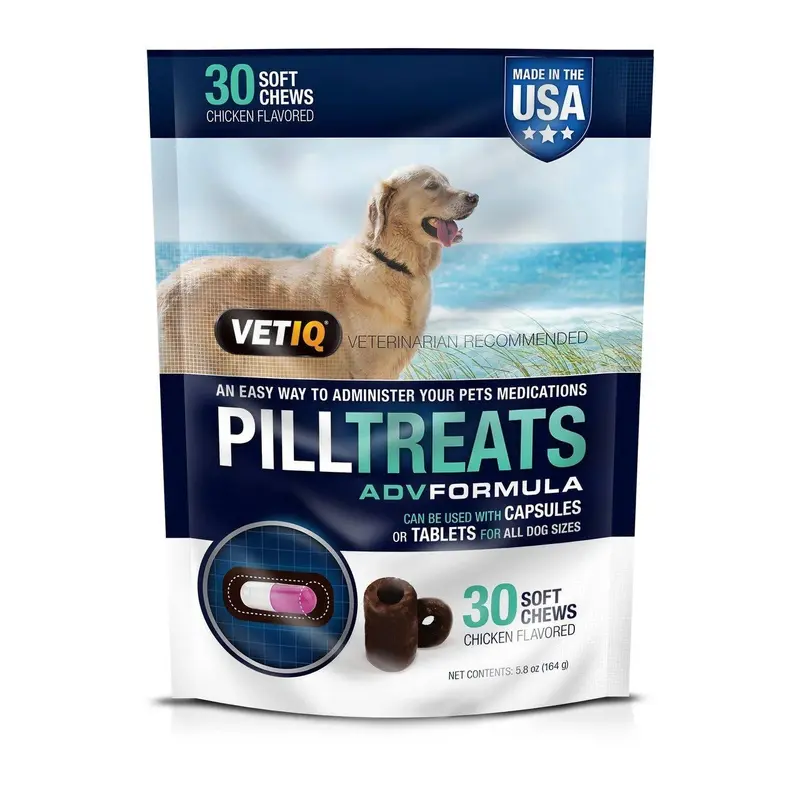 PETIQ Pill Treats Soft Chews Chicken Flavor 30 ct