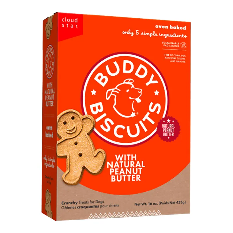 Cloud Star Original Buddy Biscuits Peanut Butter 16 oz. 