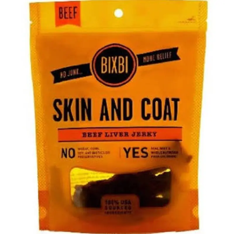 Bixbi Skin And Coat Chicken Breast Jerky Dog Treats-5-oz-