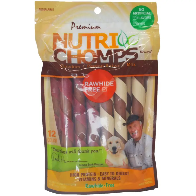 NutriChomps Mini Twist Assorted 12 ct