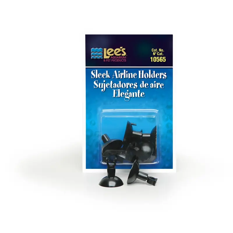 Lees Sleek Airline Holders Black 6 Count