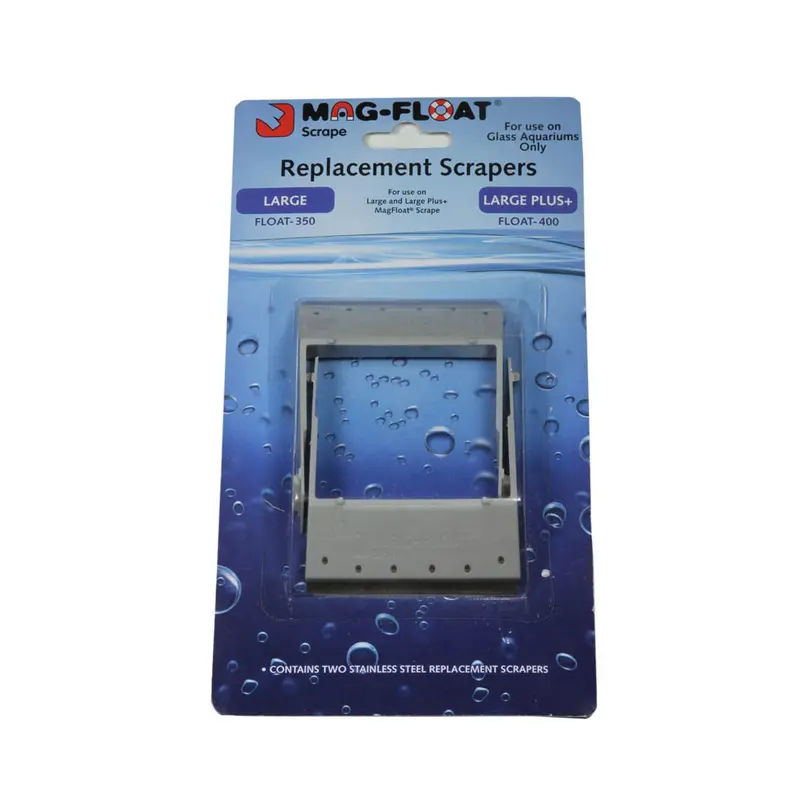 Mag-Float Replacement Scrapers for Glass Aquariums Grey/White LG/LG+ 2pk