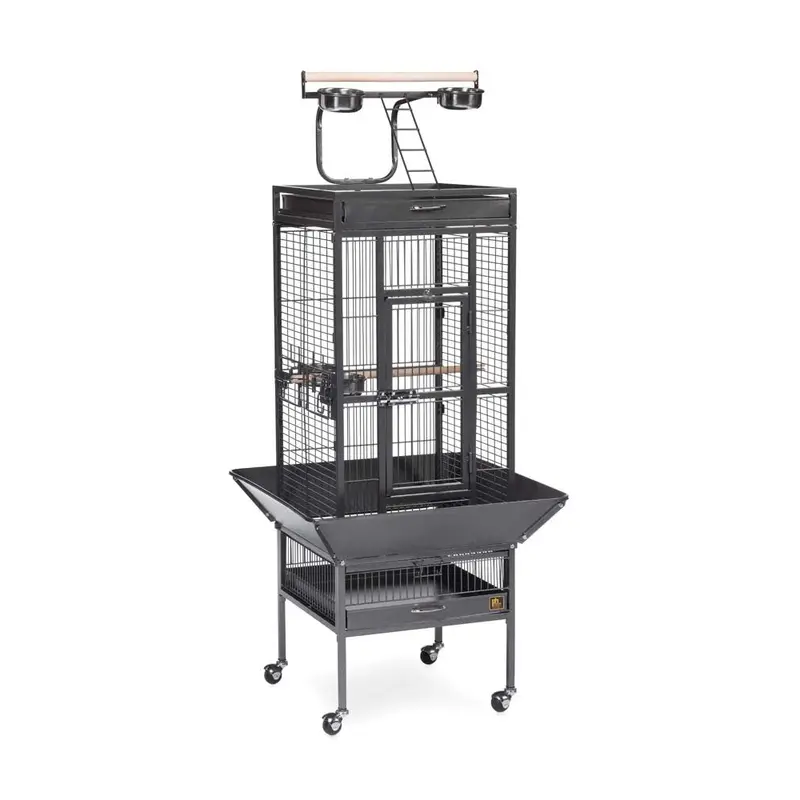 Prevue 3151 Select Series Wrought Iron Bird Cage Hammertone Black