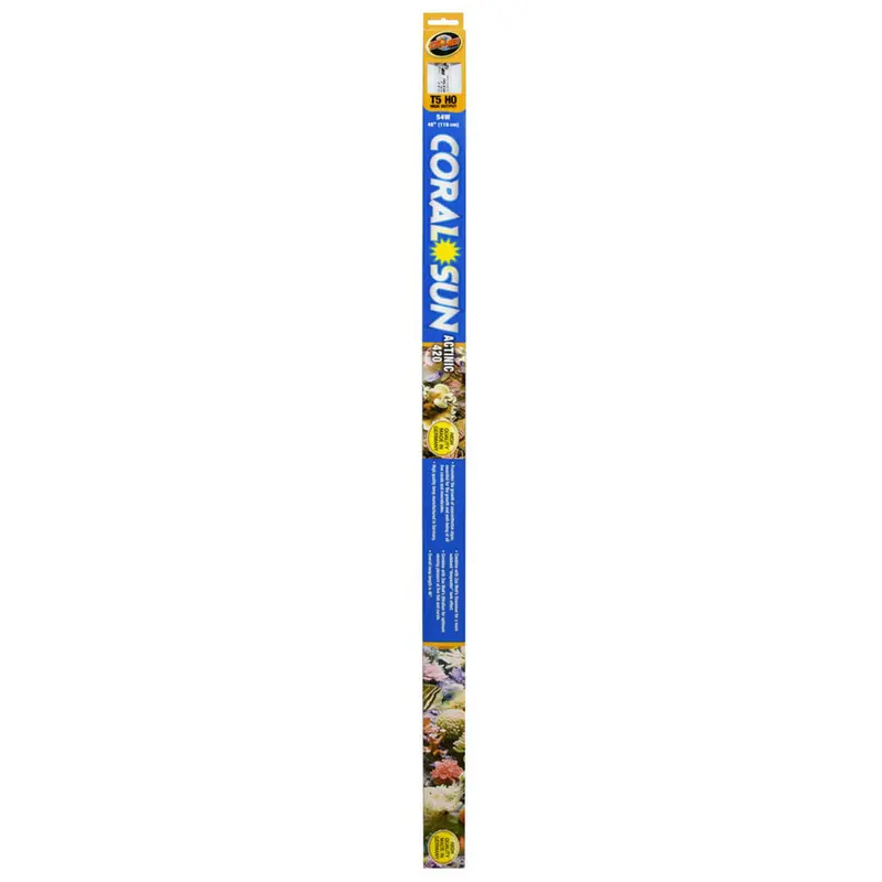 Zoo Med Coral Sun Actinic 420 T5 HO Lamp Blue 46 in