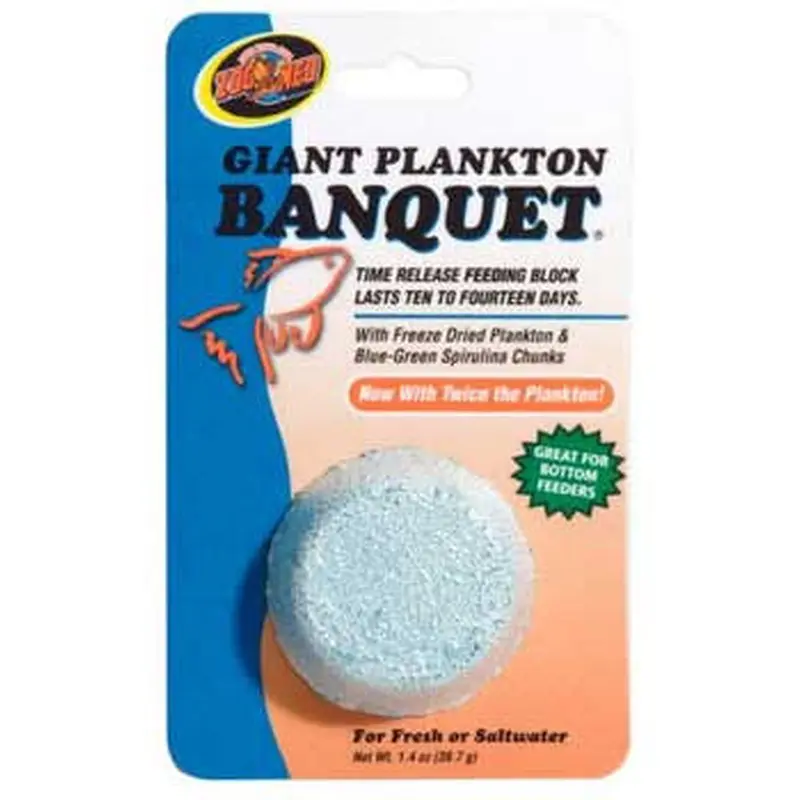 Zoo Med Plankton Banquet Fish Feeding Block 1.4 oz Giant SD-5