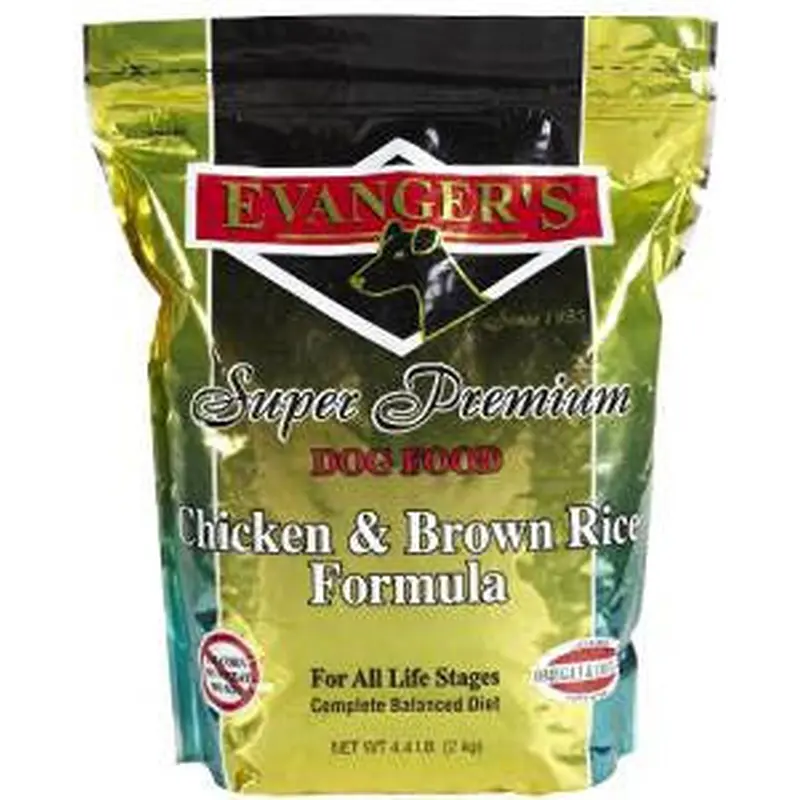 Evangers Super Premium Chicken With Brown Rice Dry Dog Food-4.4-lb-