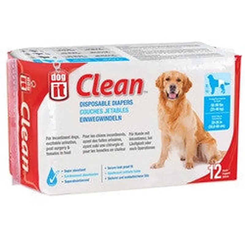 Hagen Dogit Disposable Diapers 55-90lb 12pk 70507