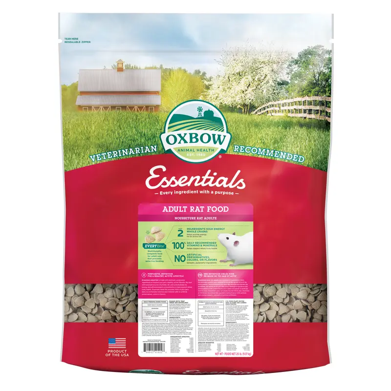 Oxbow Animal Health Essentials Adult Rat Food 20lb