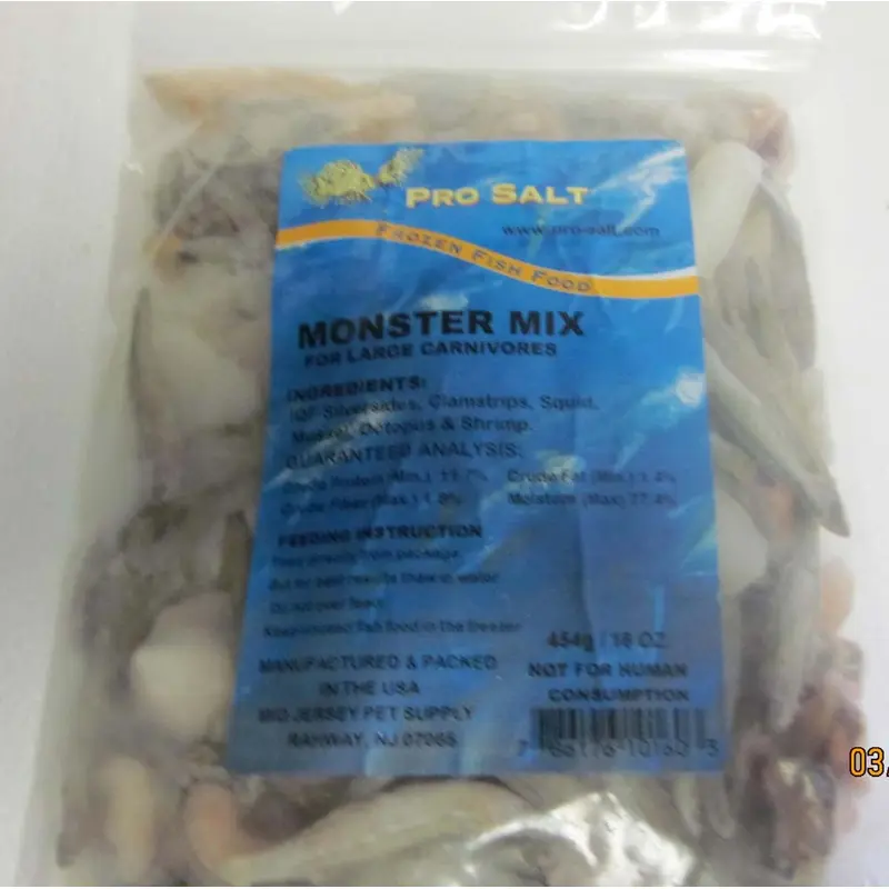Pro Salt Monster Mixed Frozen Fish Food 16 oz SD-5 (D)