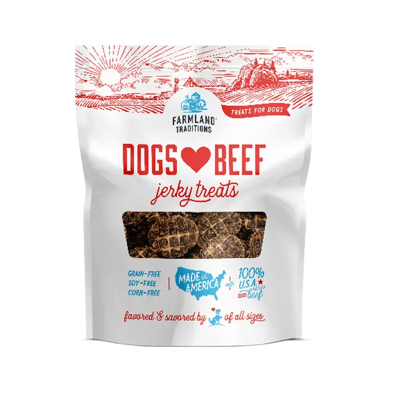Farmland Traditions Dogs Love Beef Jerky Treats 13.5 oz