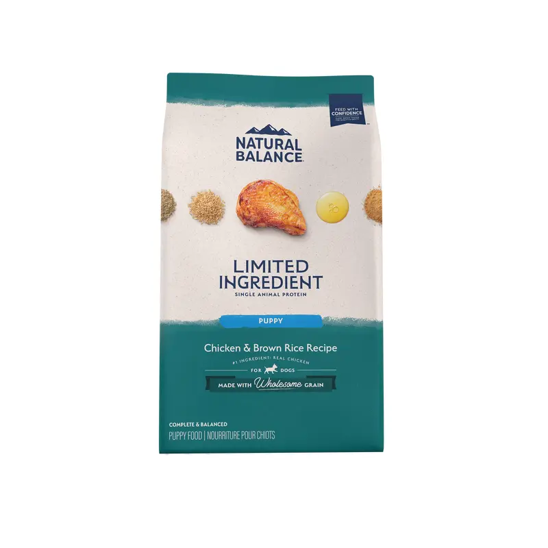Natural Balance Pet Foods L.I.D. Puppy Dry Dog Food Chicken & Brown Rice 24lb