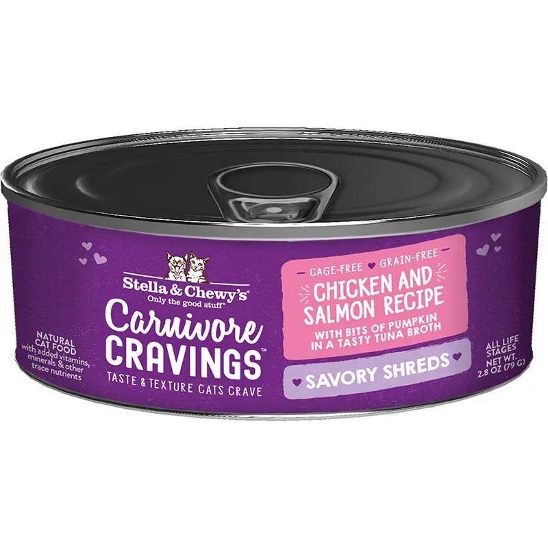 Stella & Chewy's Cat Carnivore Cravings Shred Chicken & Salmon 2.8oz