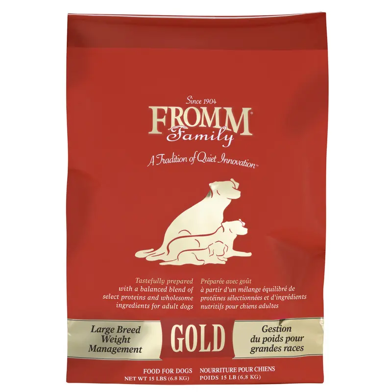 Fromm Large Breed Weight Management Gold Dog Food 15 lb