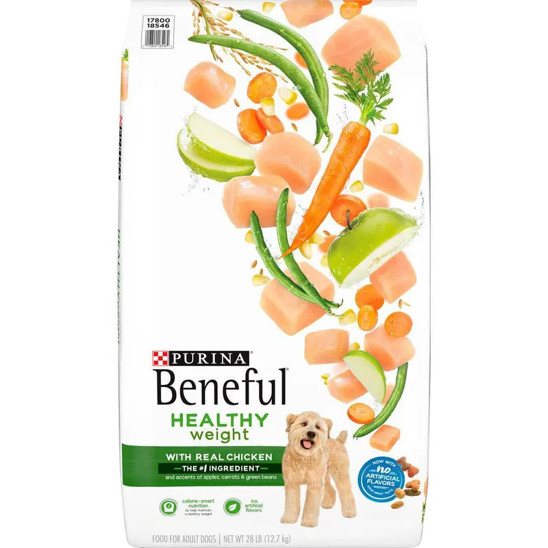 Purina Beneful Healthy Weight Dry Dog Food,Chicken 28lb 