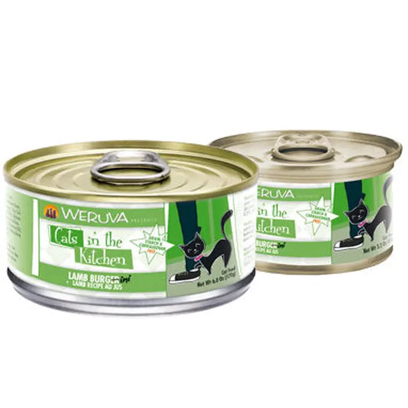 Weruva Cats In The Kitchen Wet Cat Food - Lamb Burgini Lamb Au Jus - 3.2oz Can