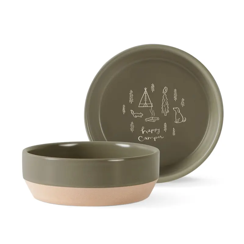 Fringe Happy Camper Stoneware Medium