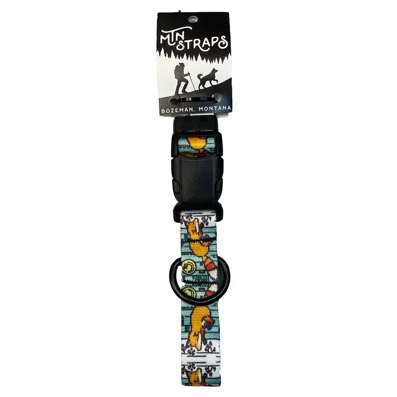 MTN Straps Fox Dog Collar Medium 12"-18"