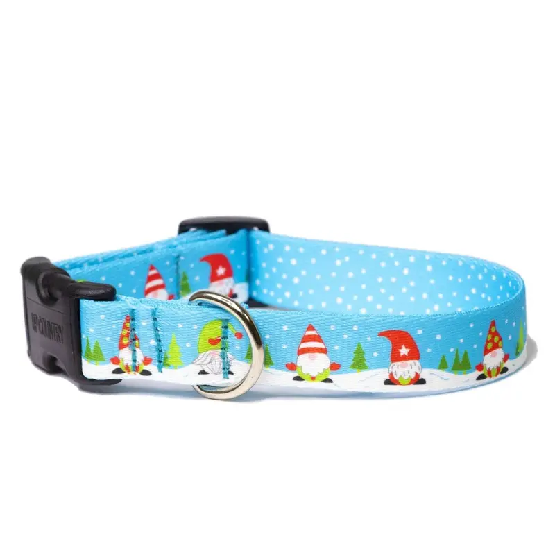 Up Country Gnomes Printed Dog Collar X-Large